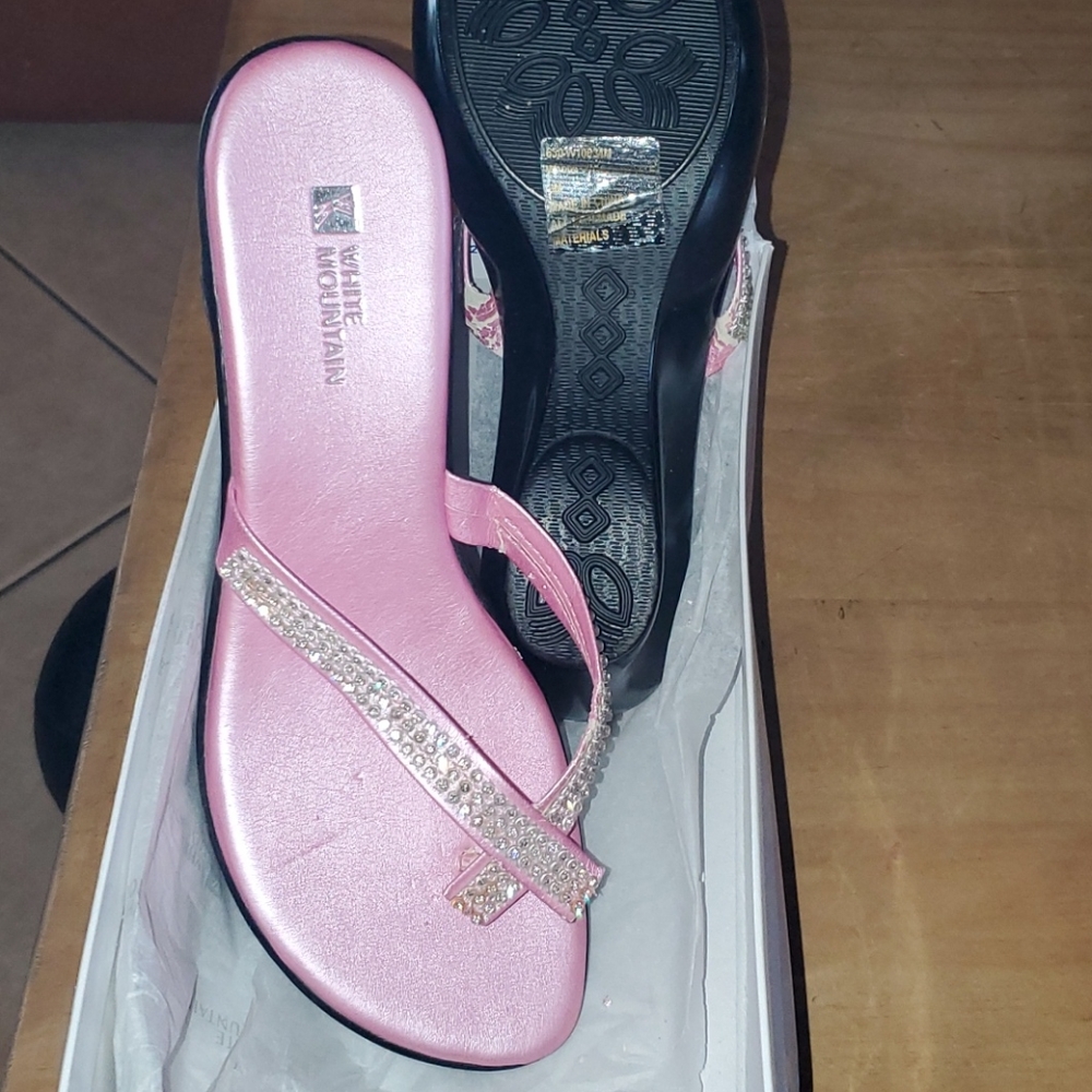 Pink Wedge Shoes